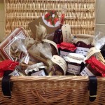 12 item Christmas Hamper Basket with Lid from The Gourmet Chef